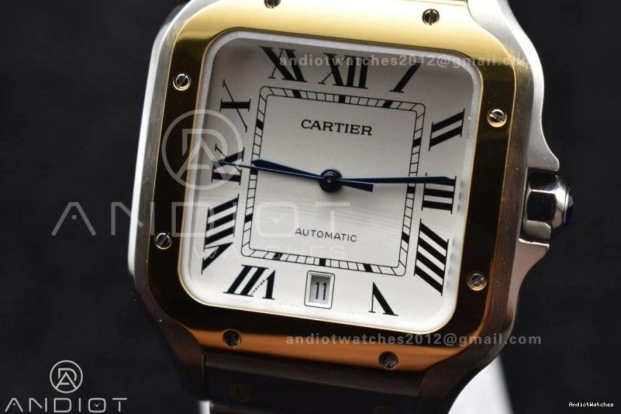 on BVF SS 1:1 40mm Contemporary Best 9015 YG Cartier de 1053 SS MIYOTA V YG Bracelet Edition White SmartLinks Dial Santos 0828